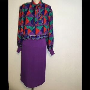 Castleberry vintage London New York skirt suit size 14